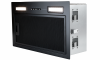 Hota incorporabila Turbionaire Luna 50 Black, Motor 460 mc/h, Iluminare LED 4000K, 3 viteze, Filtru grasimi din aluminiu negru in 5 straturi