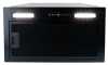 Hota incorporabila Turbionaire Selena 50 Black, Motor 600 mc/h, Iluminare LED 4000K, 3 viteze, Control electronic, Filtru grasimi Aluminiu in 5 straturi