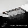 Hota incorporabila Turbionaire Thea 50 RC, Motor 800 mc/h, Clasa A+, Motor brushless, Control prin Gesturi si Touch, Telecomanda, Iluminare LED 4000K, Aspiratie perimetrala, 3 viteze + Boost, Filtru Inox si Aluminiu in 5 straturi