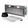 Hota incorporabila Turbionaire Thea 75 RC, Motor 800 mc/h, Clasa A+, Motor brushless, Control prin Gesturi si Touch, Telecomanda, Iluminare LED 4000K, Aspiratie perimetrala, 3 viteze + Boost, Filtru Aluminiu in 5 straturi