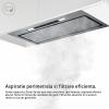 Hota incorporabila Turbionaire Thea 75 RC, Motor 800 mc/h, Clasa A++, Motor brushless, Control prin Gesturi si Touch, Telecomanda, Iluminare LED 4000K, Aspiratie perimetrala, 3 viteze + Boost, Filtru Aluminiu in 5 straturi