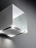Hota insula cu functie de purificare si ionizare aer, FALMEC RUBIK, Tehnologie E.ion System, Culoare alba, Garantie 5 ani, Fabricatie Italia, Aspiratie perimetrala LED, Control Touch, Leaf Sensor