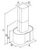 Hota insula FALMEC ELEKTRA,  L=65 cm, 800 mc/H, Aspiratie perimetrala, Iluminat LED, Inox AISI 304, Fabricatie Italia, Garantie 5 ani 