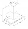 Hota insula FALMEC PLANE WHITE L=90 cm, Garantie 5 ani, Fabricatie Italia