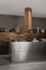 Hota insula FALMEC POLAR EVO Finisaj Bronz ,35 cm,  Motor 800 mc/h, Iluminare LED Dynamic si Dimabil,  Clasa A, Fabricatie Italia, Inox AISI 304, Garantie 5 ani