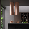 Hota insula FALMEC POLAR EVO Finisaj Bronz ,35 cm,  Motor 800 mc/h, Iluminare LED Dynamic si Dimabil,  Clasa A, Fabricatie Italia, Inox AISI 304, Garantie 5 ani