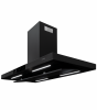 Hota insula Turbionaire Elva 120 TEV120IB, Motor Brushless 800 mc/h, 120 cm, Clasa A++, Functionare automata, Senzor monitorizare temperatura, Functie curatare aer, LED-uri ajustabile, 3 viteze, Boost si Super Boost, Aspiratie perimetrala, neagra