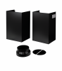 Hota insula Turbionaire Elva 180 TEV180IB, Motor brushless 800 mc/h, 180 cm, Clasa A++, Functionare automata, Senzor monitorizare temperatura, Functie curatare aer, LED-uri ajustabile, 3 viteze, Boost si Super Boost, Aspiratie perimetrala, neagra