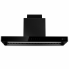 Hota Kompatic by Turbionaire, Riva 90 KRV90BI, Incorporabila sub corpul suspendat, Motor Brushless 800mc/h, Clasa A+++, Filtre Baffle Avansate, Touch Control, Refulare verticala/orizontala, 3 viteze, Boost si Super Boost, Neagra