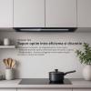 Hota incorporabila Kompatic by Turbionaire, Yara 60 KPYR60BIB, Motor 800mc/h, Clasa A+, Control prin Gesturi si Touch, Sistem anti-condens No Drip, Telecomanda, Functie curatare aer, Iluminare LED ajustabila, 60 cm, Negru mat