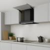 Hota incorporabila Kompatic by Turbionaire, Yara 60 KPYR60BIB, Motor 800mc/h, Clasa A+, Control prin Gesturi si Touch, Sistem anti-condens No Drip, Telecomanda, Functie curatare aer, Iluminare LED ajustabila, 60 cm, Negru mat