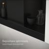 Hota incorporabila Kompatic by Turbionaire, Yara 60 KPYR60BIB, Motor 800mc/h, Clasa A+, Control prin Gesturi si Touch, Sistem anti-condens No Drip, Telecomanda, Functie curatare aer, Iluminare LED ajustabila, 60 cm, Negru mat