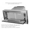 Hota incorporabila Kompatic by Turbionaire, Yara 60 KPYR60BIS, Motor 800mc/h, Clasa A+, Control prin Gesturi si Touch, Sistem anti-condens No Drip, Telecomanda, Functie curatare aer, Iluminare LED ajustabila, 60 cm, Inox