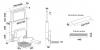 Hota telescopica FALMEC DOWN DRAFT L=90 cm, Sticla culoare alba, Tehnologie E-motion, Aspiratie perimetrala, Functia 24h, Inox AISI 304, Iluminat LED 