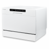 Masina de spalat vase compacta Turbionaire AVA 6 TPDSAVA6CT, 6 seturi, 6 programe, Clasa D, Mod eco, Indicator umplere sare, Indicator umplere agent de clatire, Dedurizator apa, Spalare eficienta tip 360°, Restart, 55 cm