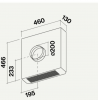 Motor de exterior pentru hota FALMEC 1500 mc/h