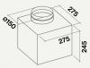 Motor FALMEC cu montaj in plafon/acoperis 950 mc/h