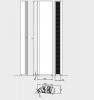 Perdea de aer cald cu montaj vertical FRICO SF54E30 trifazica L=2.2 ml 