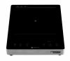 Plita Semi - profesionala Kompatic by Turbionaire KFE20TBT1, 2000W, Inductie, Finisaj Inox,10 trepte temperatura, 8 trepte de putere, Timer, Control Touch, Sticla ceramica neagra