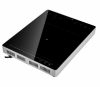 Plita Semi - profesionala Kompatic by Turbionaire KFE20TBT1, 2000W, Inductie, Finisaj Inox,10 trepte temperatura, 8 trepte de putere, Timer, Control Touch, Sticla ceramica neagra