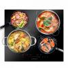Plita incorporabila Turbionaire Feel 60SB4, Inductie, 60 cm, 9 niveluri, 4 zone de gatit, Display LED, Timer, Boost, Control Tactil si Slider, Senzor Pan, Blocare pentru copii, Sticla vitro ceramica neagra
