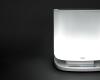 Purificator de aer premium - Bellaria by Falmec, cu functie de Iluminare ambientala LED, culoare Alb si E.ion system - Ionizare Activa, Display LED, filtru de carbon, filtru de praf