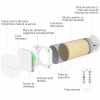 Ventilator cu recuperare de caldura Turbionaire Trend HRV 150 WMW, Conexiune WIFI, Recuperator ceramic, Senzor de umiditate, Telecomanda, Timer, 8 viteze, Mod Sleep, Motor DC Brushless, 150 mm, Funcție Auto, Flux de aer reversibil, Garantie 60 luni