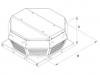 Ventilator de acoperis cu refulare orizontala, din metal, Ruck DHA 400 E4 30