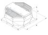 Ventilator de acoperis cu refulare verticala, din metal, Ruck DVA 400 E4 30