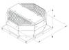 Ventilator de acoperis cu refulare verticala, din metal, Ruck DVA 280 E4 30