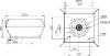 Ventilator de acoperis cu refulare verticala, din metal, Ruck DVA 315 E4P 43, cu comutator