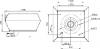 Ventilator de acoperis cu refulare verticala, din metal, Ruck DVA 355 E4P 31, cu comutator
