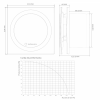 Ventilator de baie Turbionaire RING 150 SW, Alb, Clapeta antiretur, Diametru racord 150 mm, Silentios, Protectie IPX4, Dubla aspiratie frontala si perimetrala