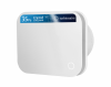 Ventilator de baie Turbionaire TREND 100 PWM, Senzor Prezenta, Panou frontal Alb Mat, Presiune superioara pana la 35 Pa, Clapeta antiretur, Diametru racord 100mm, Silentios, Protectie IPX4, Aspiratie perimetrala, Design minimalist