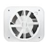 Ventilator baie Turbionaire TREND 100 SA, Panou Frontal Aluminiu mat, Presiune superioara pana la 35 Pa, Clapeta antiretur, Racord 100mm, Silentios, IPX4, Aspiratie perimetrala, Design minimalist