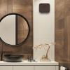Ventilator de baie Turbionaire TREND 100 SDBC, Panou frontal Dark Brown Chocolate mat, Presiune superioara pana la 35 Pa, Clapeta antiretur, Diametru racord 100mm, Silentios, Protectie IPX4, Aspiratie perimetrala, Design minimalist