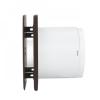 Ventilator de baie Turbionaire TREND 100 SDBC, Panou frontal Dark Brown Chocolate mat, Presiune superioara pana la 35 Pa, Clapeta antiretur, Diametru racord 100mm, Silentios, Protectie IPX4, Aspiratie perimetrala, Design minimalist