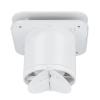 Ventilator de baie Turbionaire TREND 100 SWG, Panou frontal Alb Glossy, Presiune superioara pana la 35 Pa, Clapeta antiretur, Diametru racord 100mm, Silentios, Protectie IPX4, Aspiratie perimetrala, Design minimalist