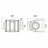 Ventilator Turbionaire CONNECT TC100S de Tubulatura, Garantie 2 ani, Debit 210 mc/h, 2 viteze cu buton de selectare