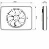 Ventilator FRESH Intellivent 2.0 rosu cu elice alba, Garantie 5 ani, Timer reglabil, Auto-control al umiditatii, Consum 5 W, 134mc/h, Maxim 21 dB(A), Fabricatie Suedia