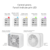 Ventilator reversibil Turbionaire FLEX 300 RVS TF300ARR, Telecomanda, Timer ajustabil, Jaluzele automate, 6 viteze, Debit aer 800 mc/h - evacuare si 632 mc/h - aspiratie, Functie Ventilatie Naturala, Indicator LED, Montaj fererestra/perete, Alb mat