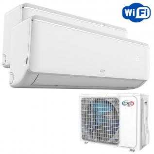 Aer conditionat tip Dublu Split ARGO GREENSTYLE DUAL 12000BTU + 9000BTU, Wi-Fi,  iFeel, iClean, Clasa  A++, Inverter, Timer, 5 viteze, Functie Turbo, R32, Display