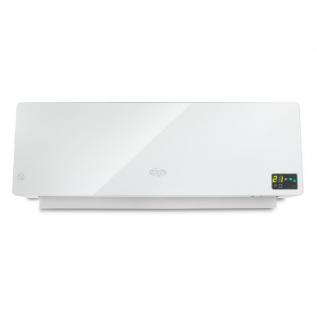 Aeroterma de perete cu rezistenta ceramica ARGO CHIC WHITE 2000W, Termostat digital, Telecomanda, Timer programabil, Display digital LED, Flaps automat pentru directionare aer