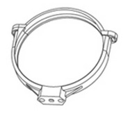 Colier de prindere Falmec pentru tubulatura circulara din PVC D=125 mm Colier de prindere Falmec pentru tubulatura circulara din PVC D=125 mm