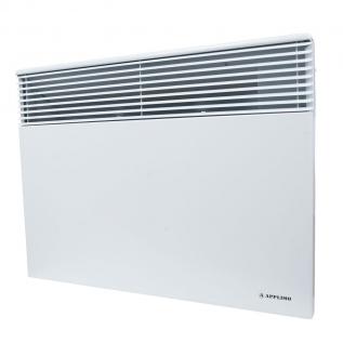 Convector electric de perete Applimo Euro D+, 1500W, Termostat electronic incorporat, Fabricatie Franta, Garantie 5 ani, Programabil, Element de incalzire monobloc Schwarz CV