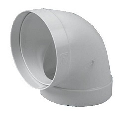 Cot circular la 90 din PVC D=125 mm