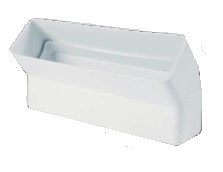 Cot rectangular la 45 din PVC montaj vertical 55x220 mm