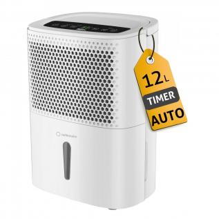 Dezumidificator de aer Turbionaire Smart 12 eco - 12 l/24h, Garantie 3 ani, Panou de control digital , Higrostat incorporat, Timer, Auto Restart, Filtru lavabil,  Silentios