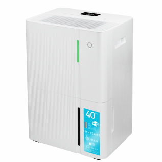Dezumidificator Turbionaire LEVI 40 WIFI ION, 40 l/24h, Purificare prin Ionizare, Conectivitate WIFI, Garantie 3 ani, Rezervor 5.3l, Control digital tactil, Indicator luminos LED umiditate, Timer, Auto- restart