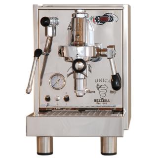 Espressor premium Bezzera Unica PID MN, Componente profesionale, Grup de extractie F61, Manometru, Pompa cu vibratii, Rezervor 3l, Control temperatura apa in boiler, Fabricat manual in Italia